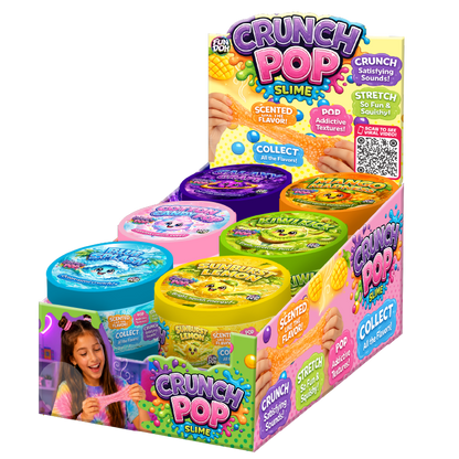 Fun Doh Crunch Pop Color Sensory Squishy Slime | Assorted