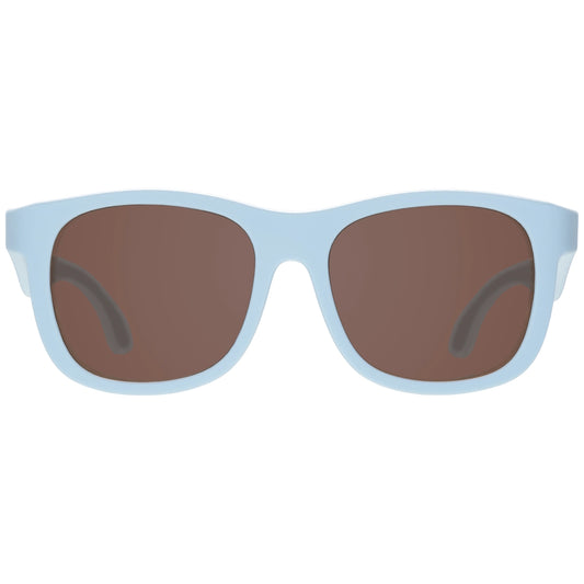 Navigator Sunglasses | Baby Blue with Amber Lens