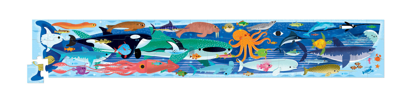60-Piece Super Duper Long Puzzle - Oceans