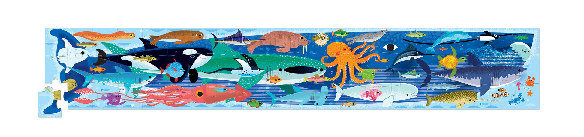 60-Piece Super Duper Long Puzzle - Oceans