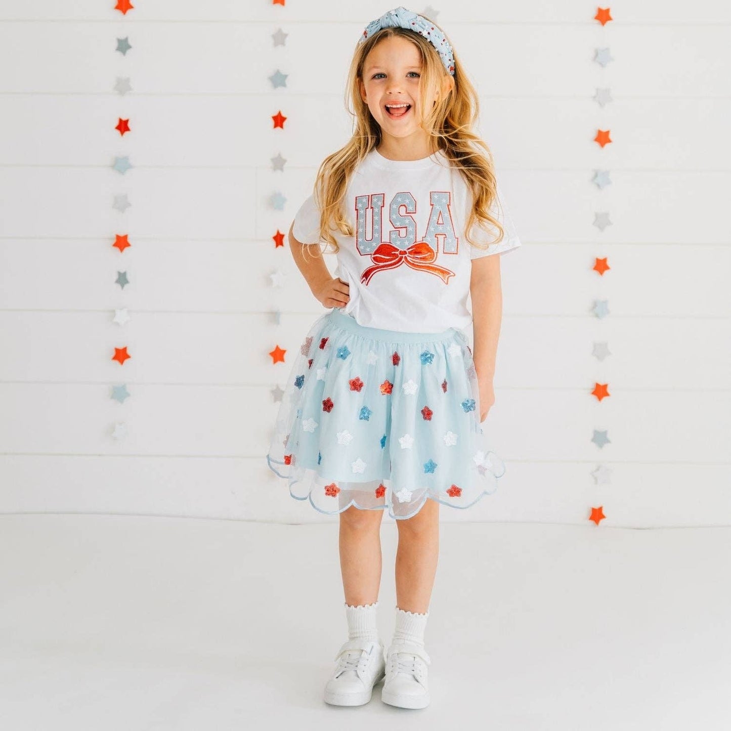 USA Sequin Stars Tutu - Fourth of July - Kids Clothing