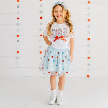 USA Sequin Stars Tutu - Fourth of July - Kids Clothing