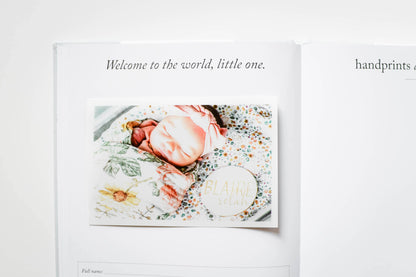 Baby's First Year Memory Book & Photo Album |  Dusty Rose