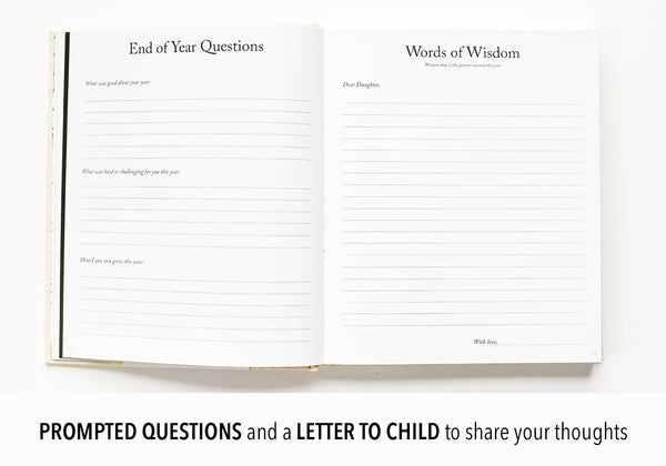 Dear Daughter Childhood Keepsake Book | Cream