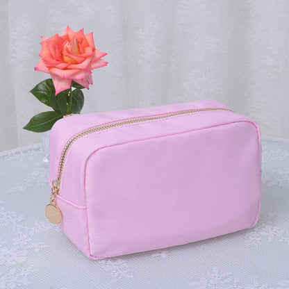 Round Zippered Nylon Pouch Bag (includes 2 complimentary patches)