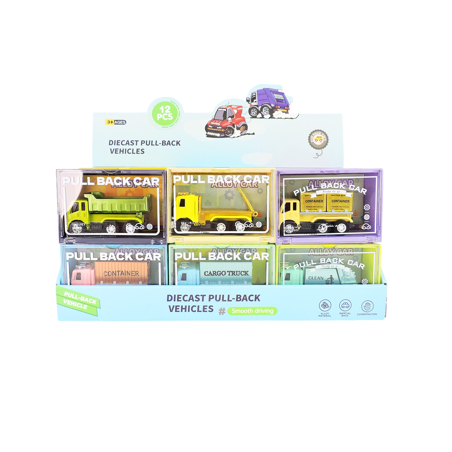 Rollin' Large Diecast Pull-Back Truck