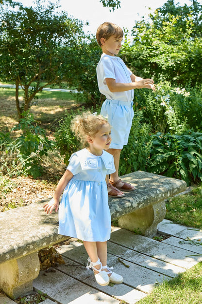 Adam Shorts I Blue Celeste Piqué