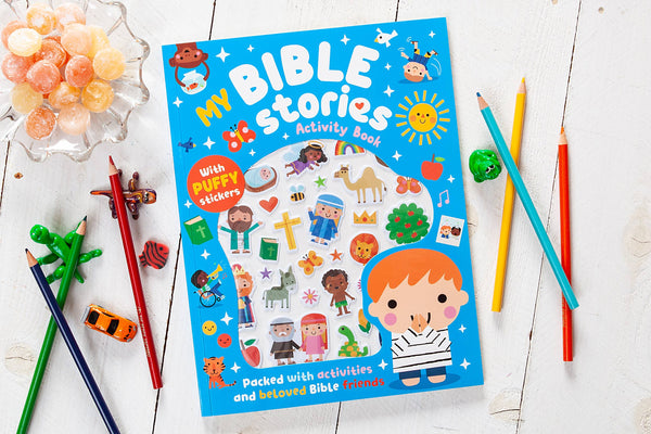 My Bible Stories Activity Book | Blue