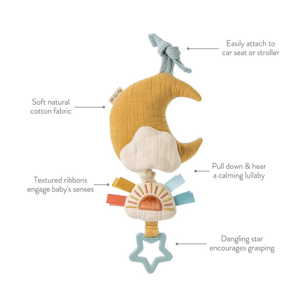 Bitzy Notes™ Musical Pull-Down Toy | Cloud/Sun