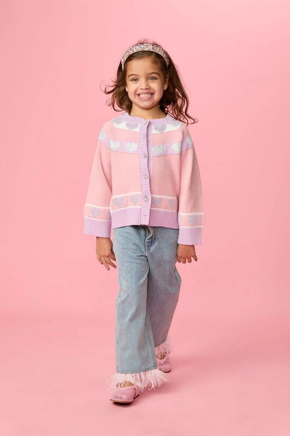 Alessia Crystal Heart Cardigan