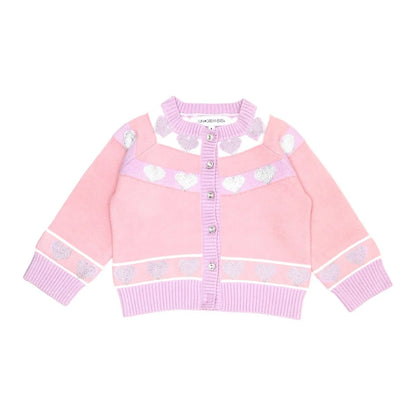 Alessia Crystal Heart Cardigan