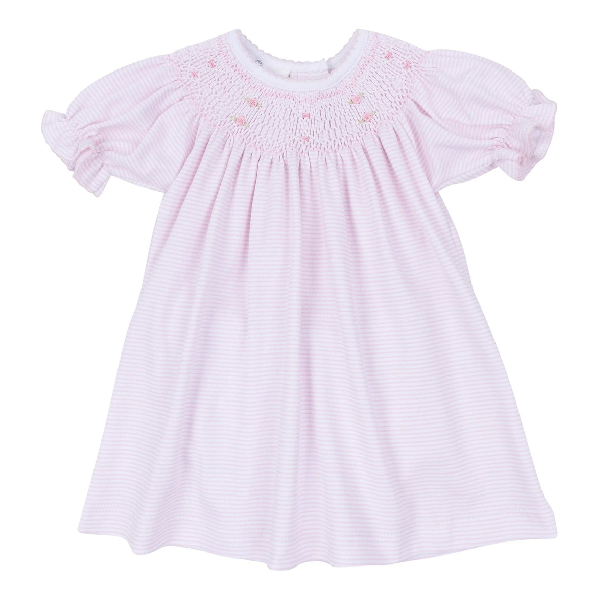 Anna Smocked Short Sleeve Dress | Pink