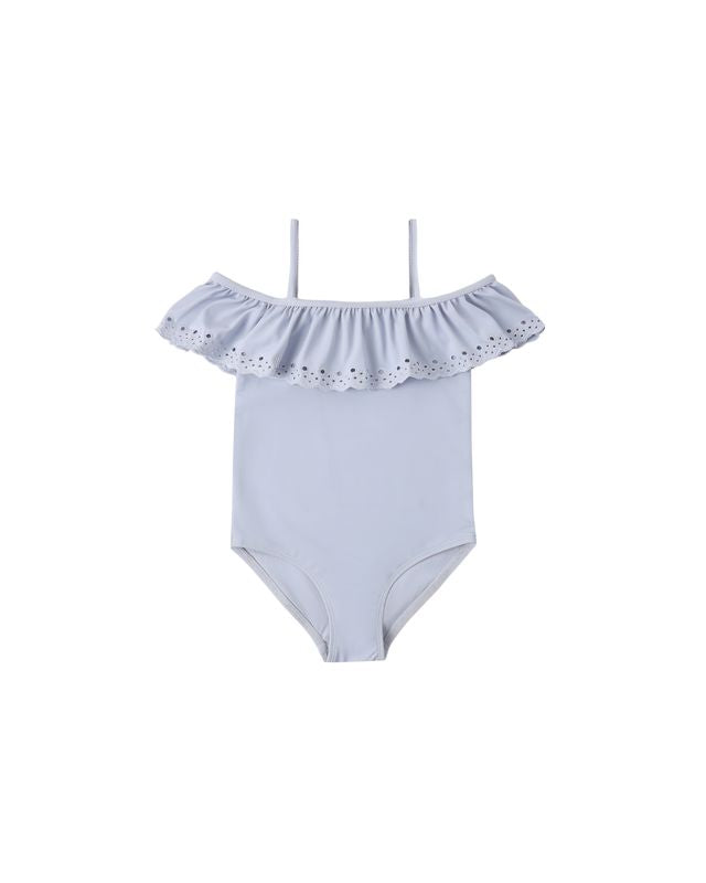 OFF-THE-SHOULDER ONE-PIECE PERIWINKLE