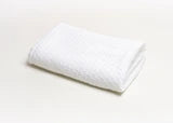 Stonewashed Basket Weave w Binding | White