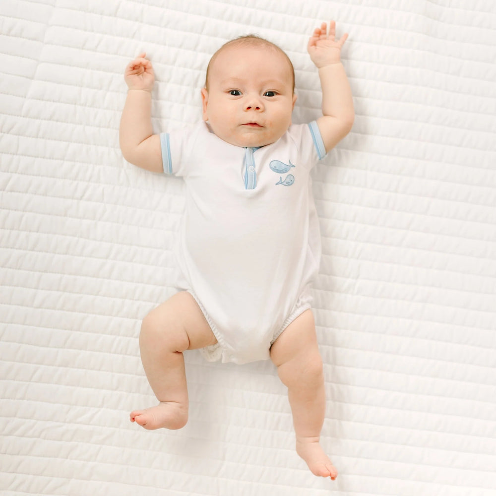 Azure Whales Bubble | Light Blue