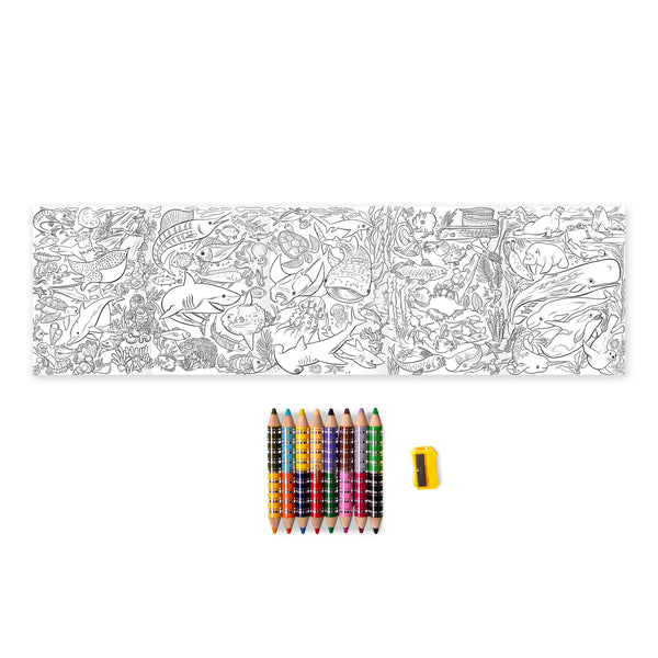 Under the Sea Biggie Pencils + Mini Mural