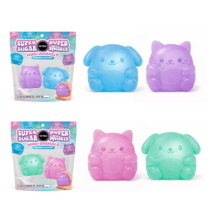 Super Duper Sugar Squisher | Mini Kitty & Puppy