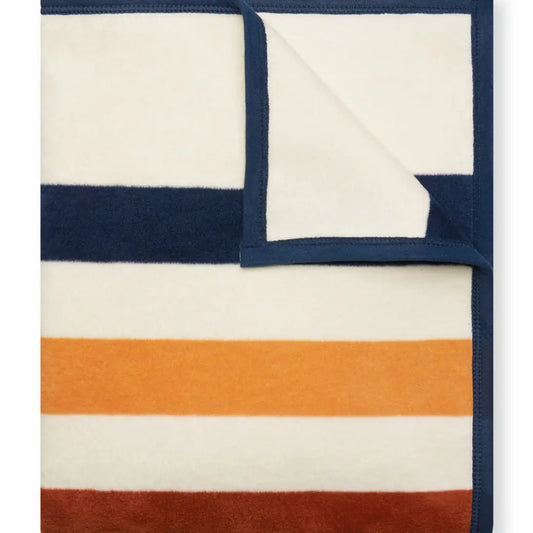 Vintage Casco Bay Stripe Blanket