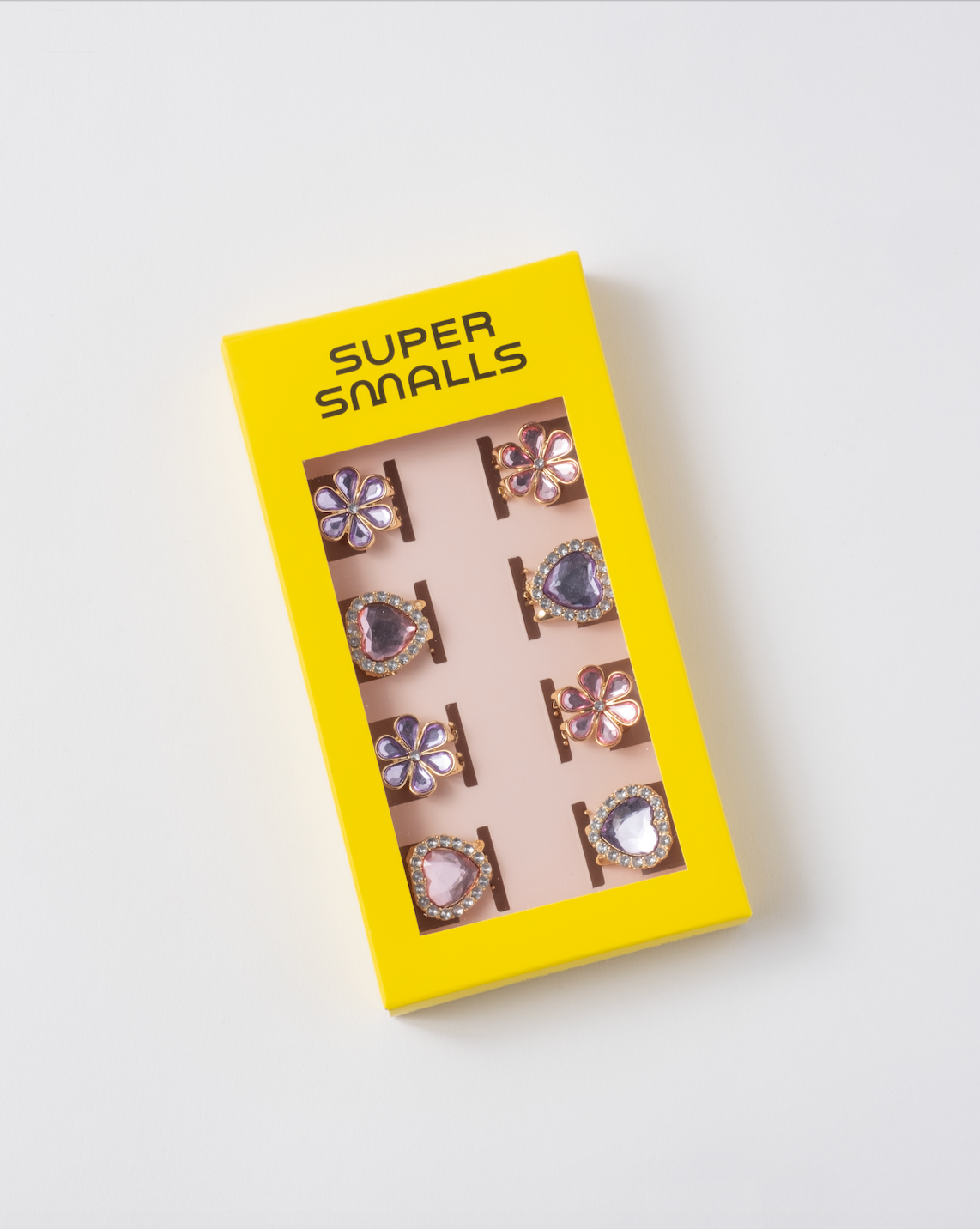 Pink & Purple Gem Hair Clips