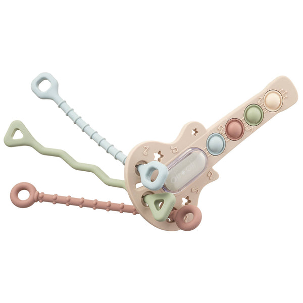 Ali+Oli Guitar-Shaped Sensory Pull & Teether Activity Toy