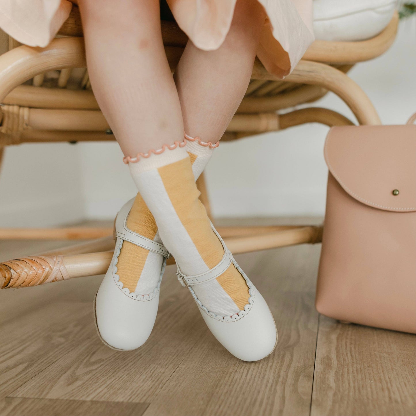 Scalloped Mary Jane | Pearl