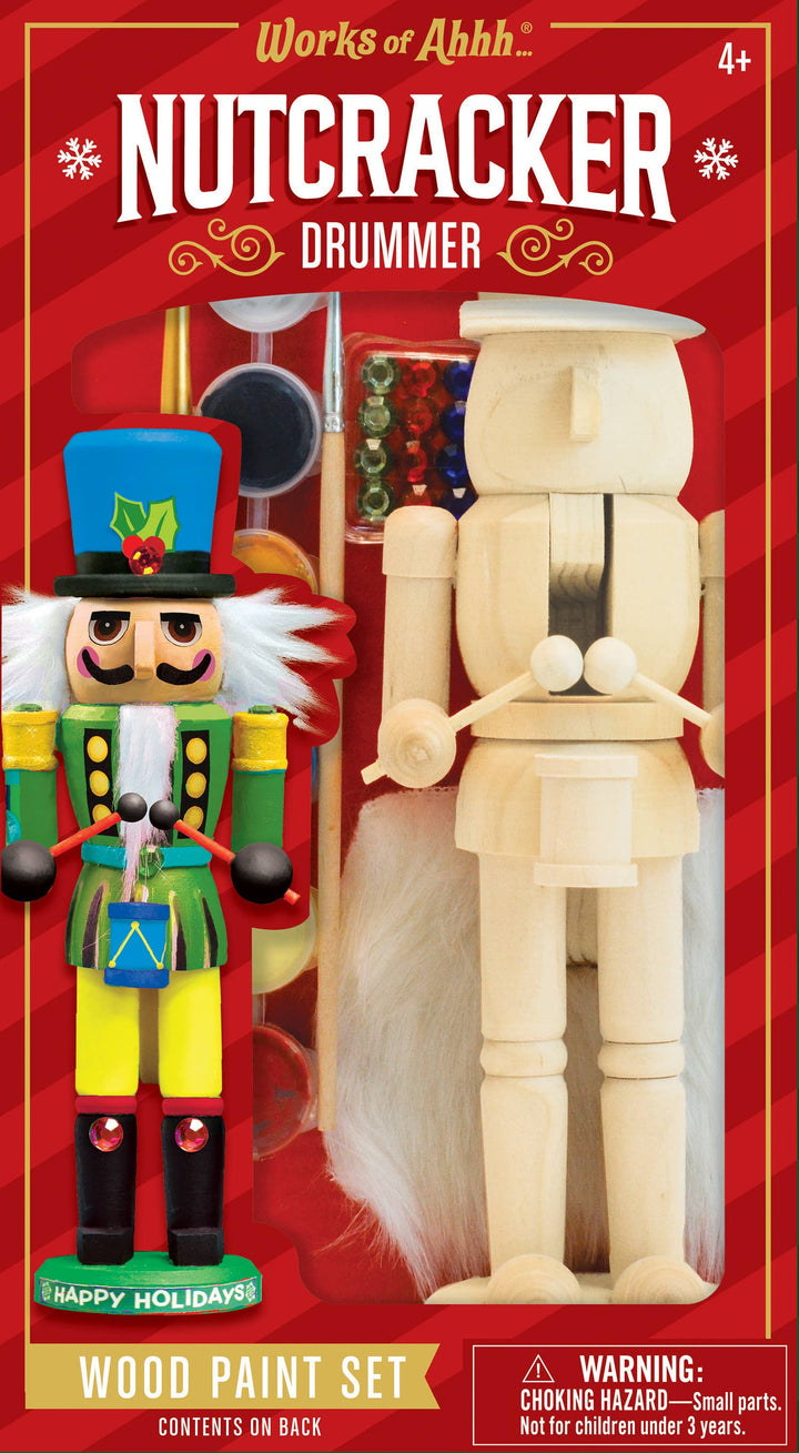 Nutcracker Drummer Wood Paint Set