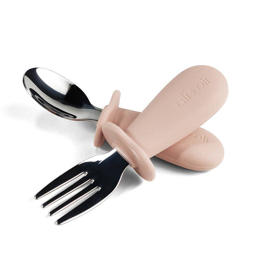 Spoon & Fork Learning Set | Pink