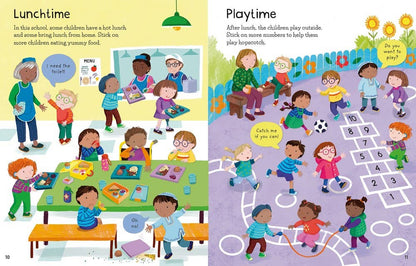 First Sticker Book Starting Kindergarten | Usborne