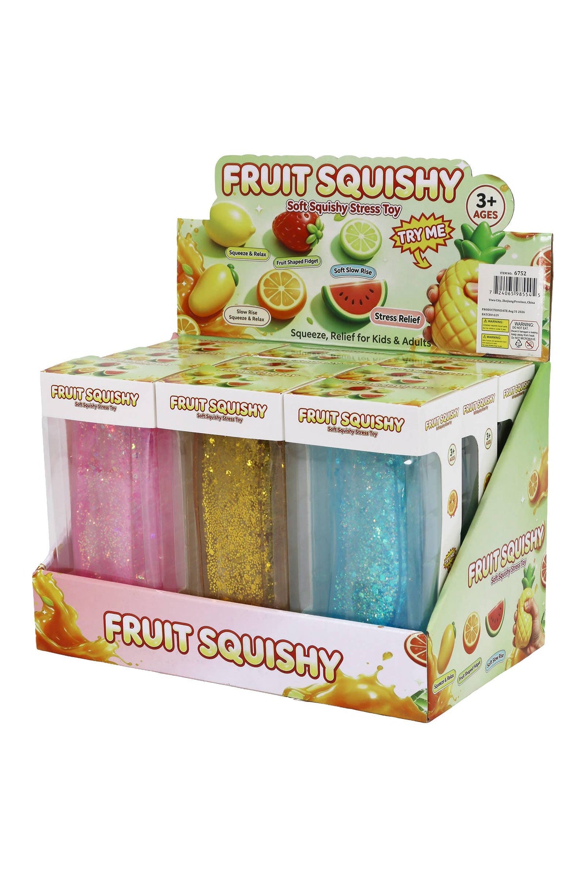 Glittery Butter Coconut Oil Jelly Squishy | Assorted