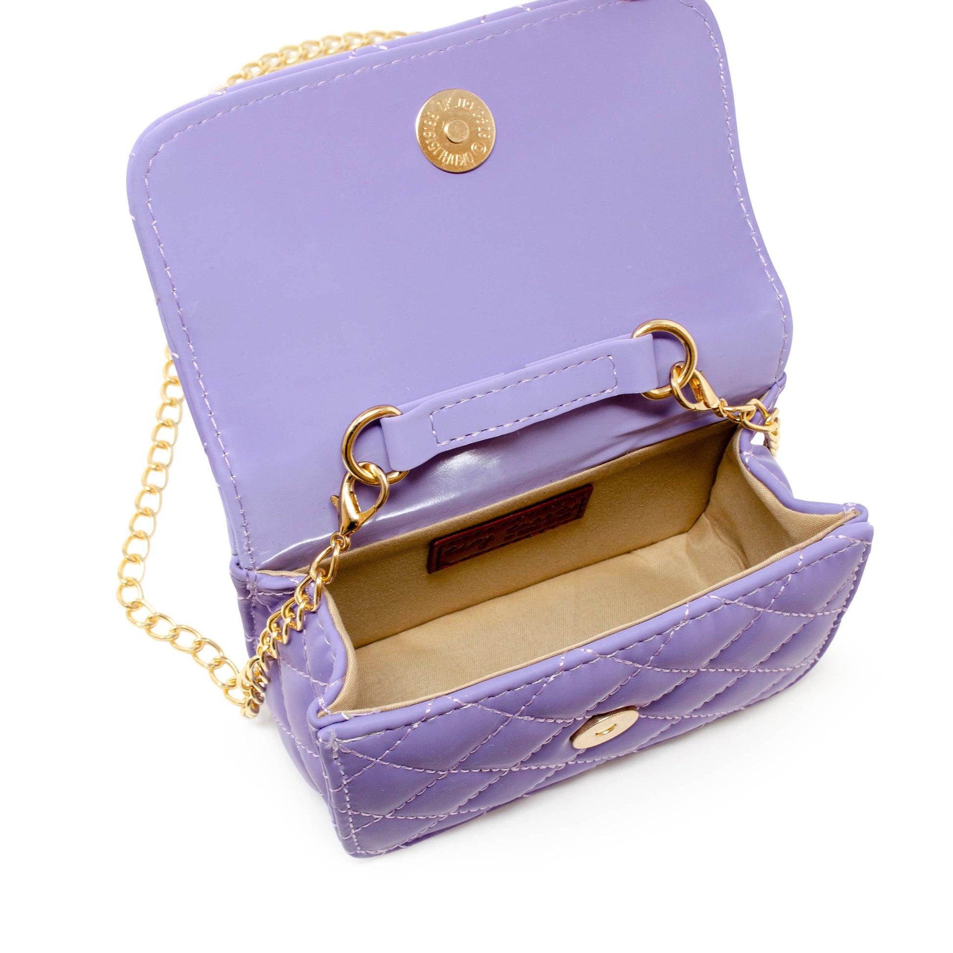 Pearl Handle Message Charm Handbag | Lavender