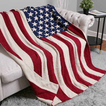 American Flag Design Cozy Soft Throw Blanket