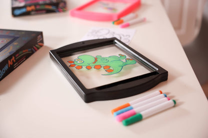 Glow Art Light-Up Drawing Board – Black