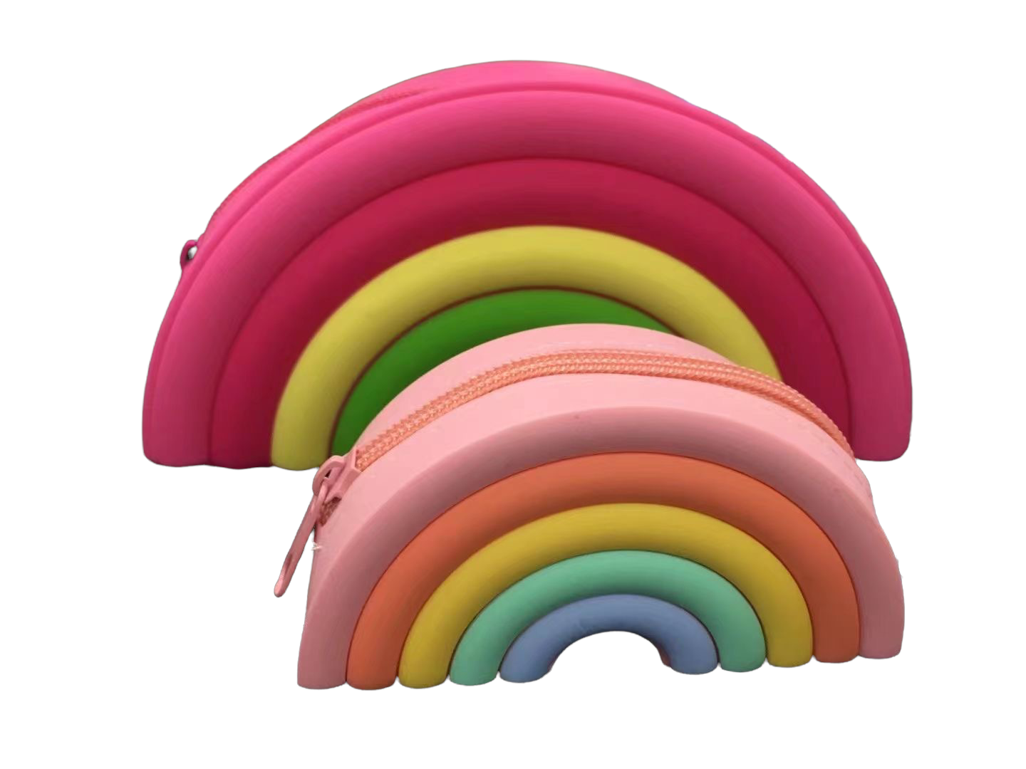 Silicone Jelly Rainbow Coin Purse Pouch