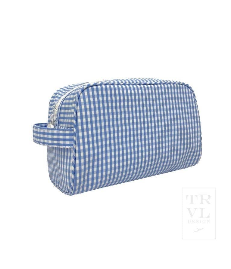 Stowaway  Toiletry Bag | Gingham Sky