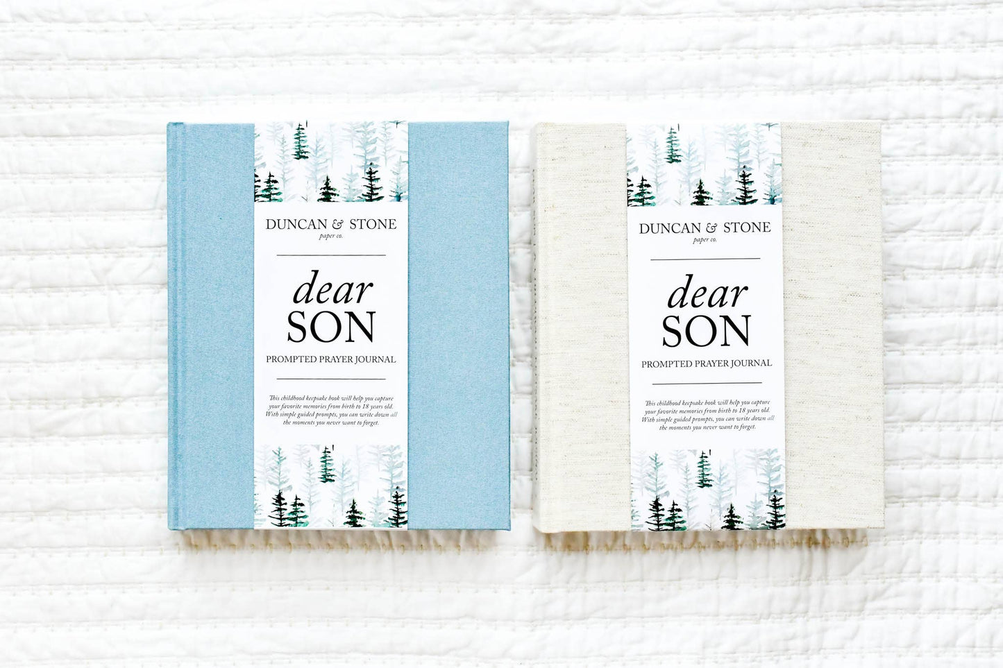 Dear Son Childhood Keepsake Book | Cream