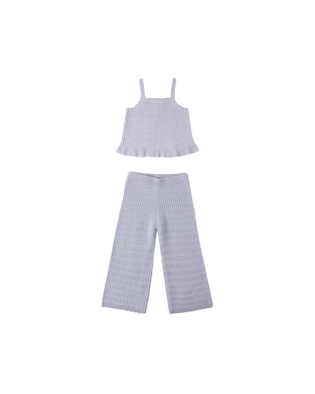 MARI KNIT SET PERIWINKLE