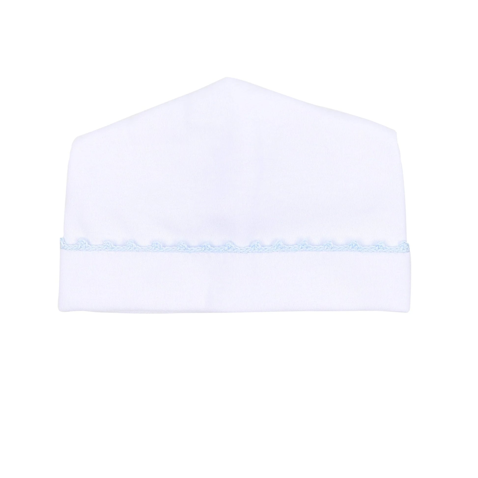 Baby Joy Blue Crochet Trim Hat