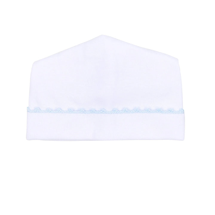 Baby Joy Blue Crochet Trim Hat