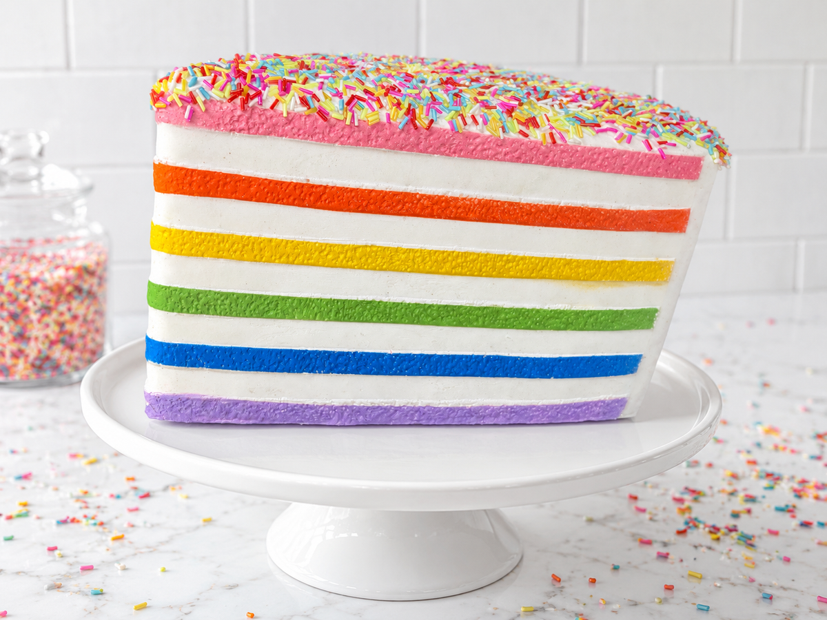 JUMBO Rainbow Sprinkle Cake Squishy