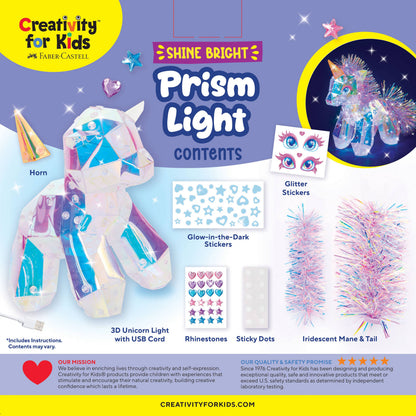 Shine Bright Prism Light | Unicorn Night Light Craft Kit