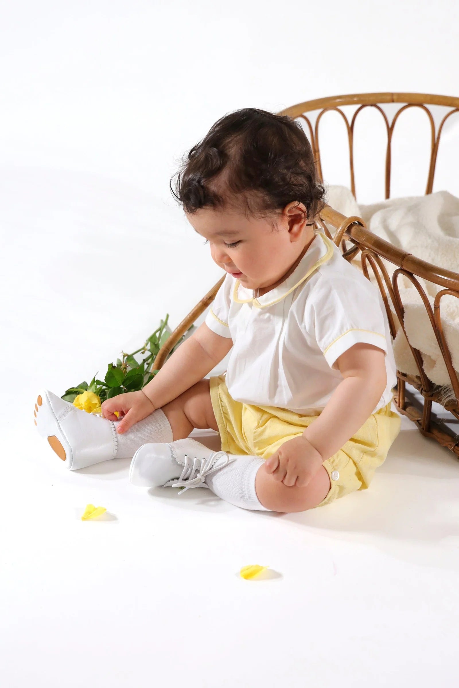 Barnabé Set I Yellow Cotton-Linen