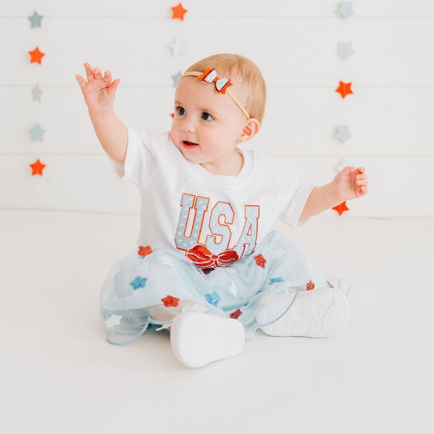 USA Sequin Stars Tutu - Fourth of July - Kids Clothing