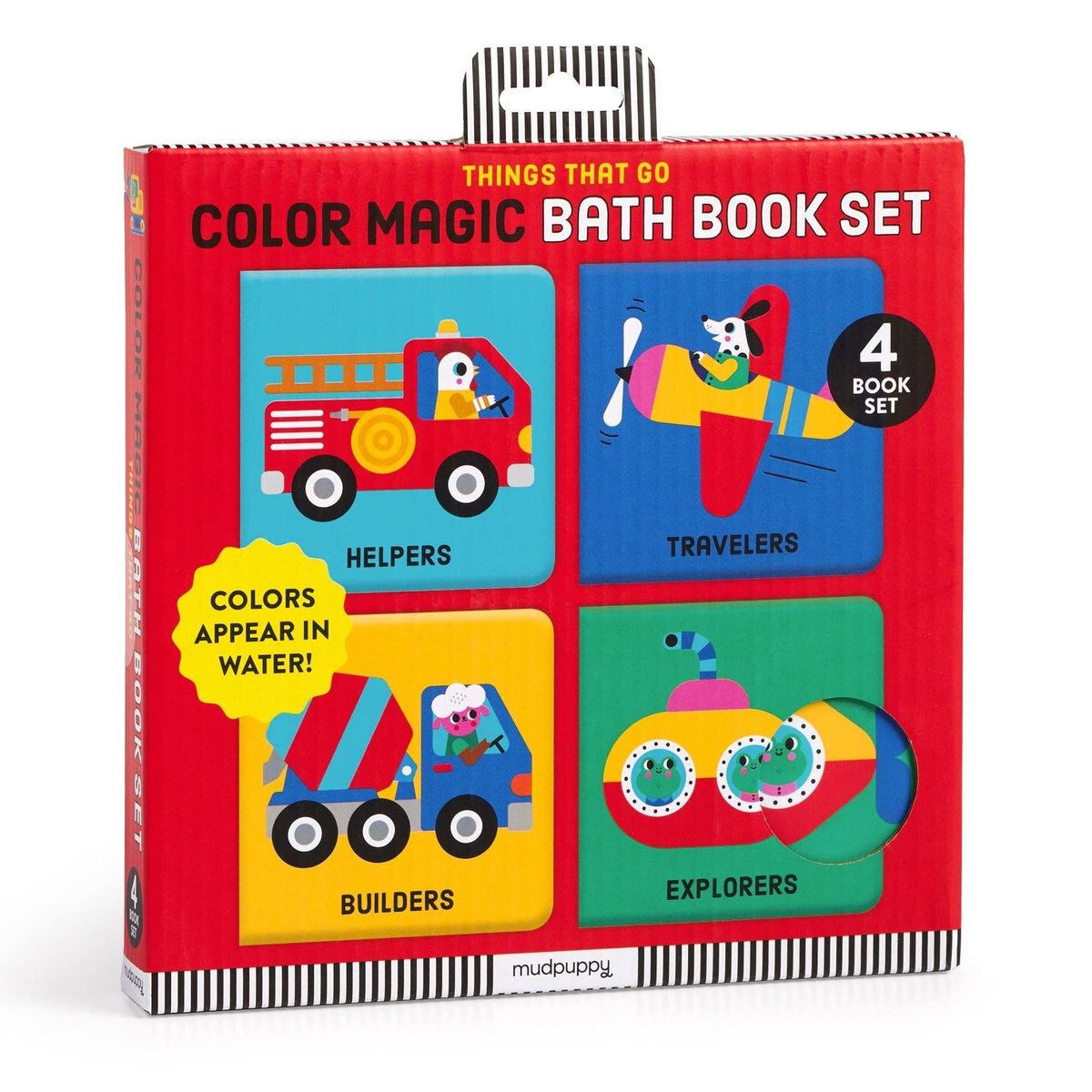 Things That Go Color Magic Bath Book Set