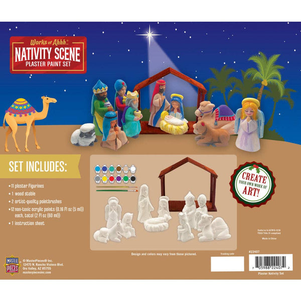 Nativity Scene - Plaster Figurine Paint Set