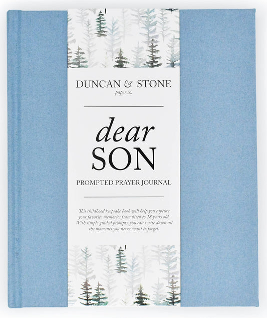 Dear Son Childhood Keepsake Book | Cream