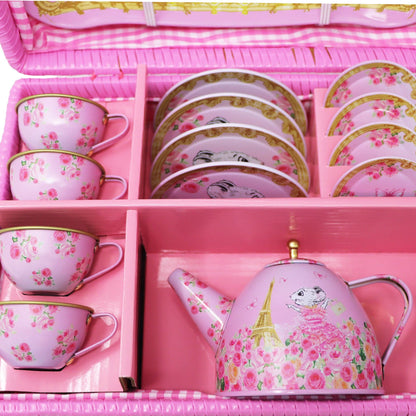 Claris The Chicest Mouse In Paris Picnic Basket Tea Set | Pack of 2