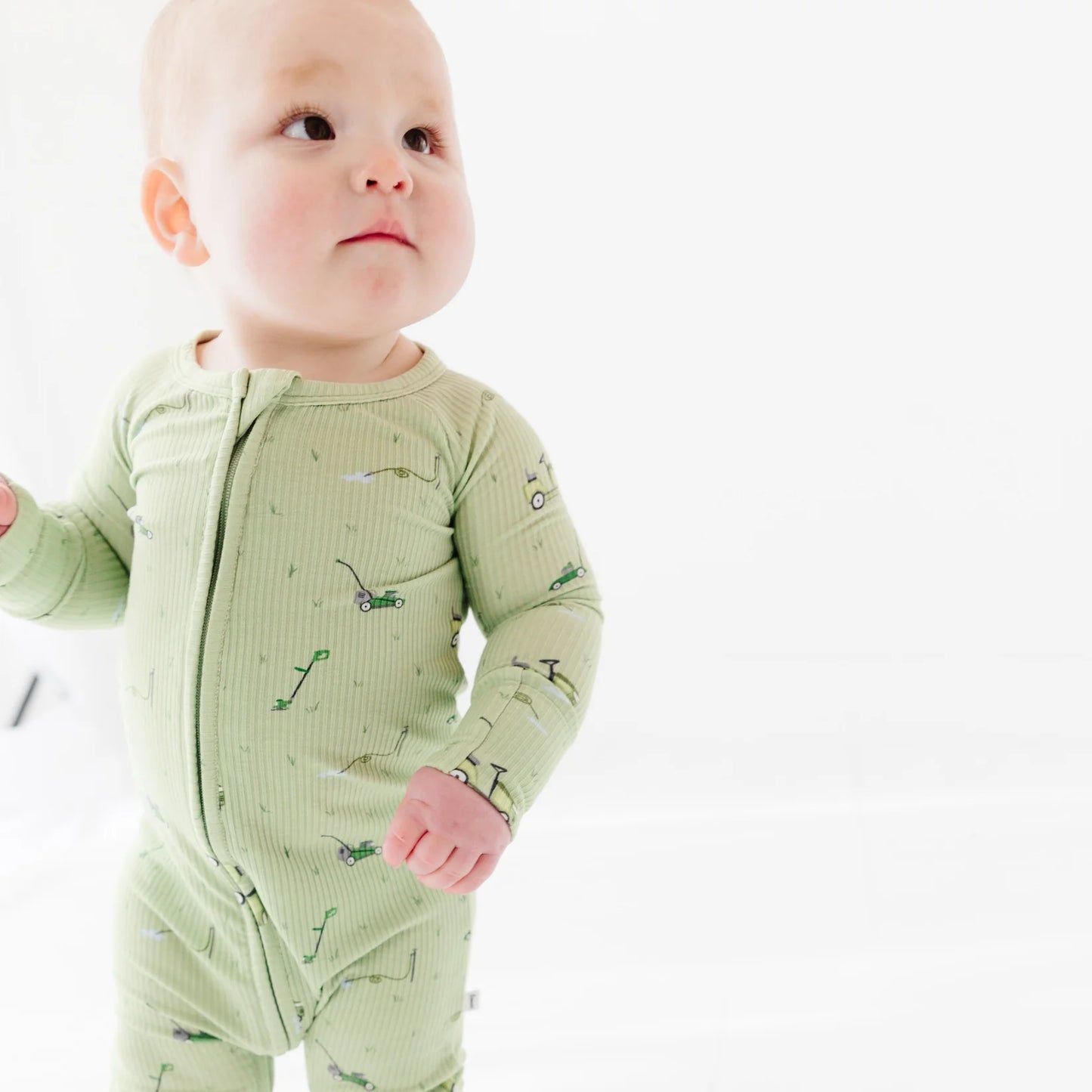 Ribbed Zip Romper | Lawn Mowers