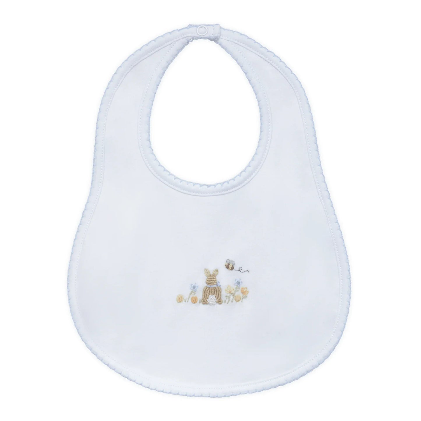 Bunny's Basket Bib I Light Blue