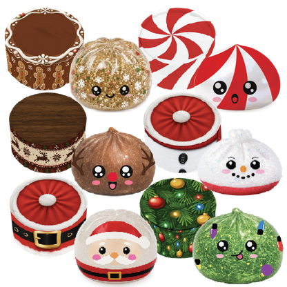 Fun Doh Christmas Dumpling Squishy Toy