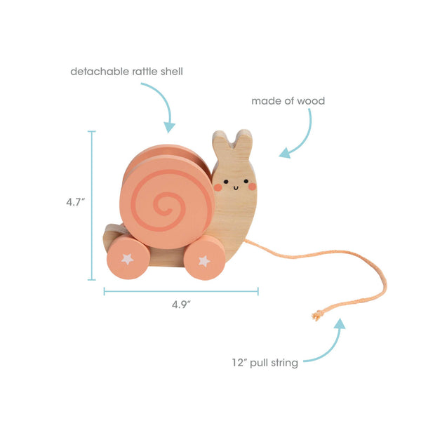 Snail Wooden Pull Toy